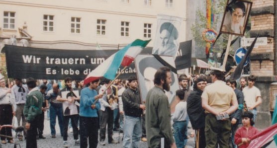 Imam Chomeini Trauermarsch in Bonn 1989
