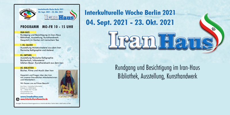 Interkulturelle Woche Berlin 2021 | Programm Iran-Haus