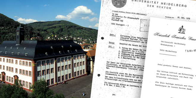 Gründungsgeschichte des Faches „Iranistik“ an der Universität Heidelberg