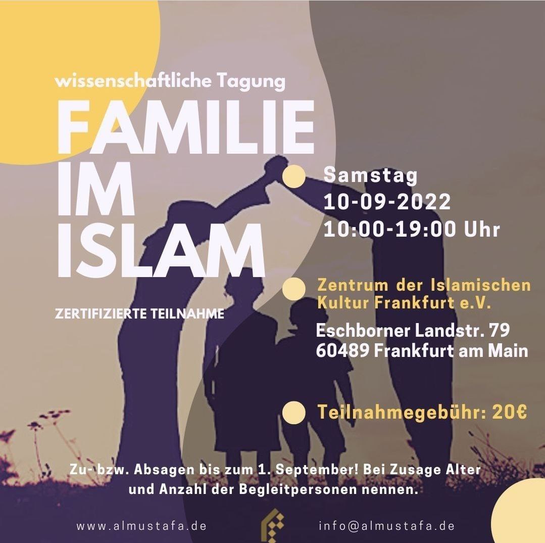 Tagung zum Thema „Familie im Islam“ in Frankfurt