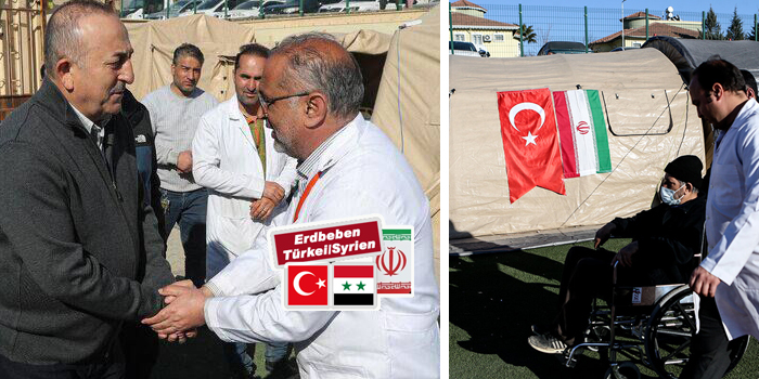 Türkischer Außenminister dankt Iran für Erdbebenhilfe