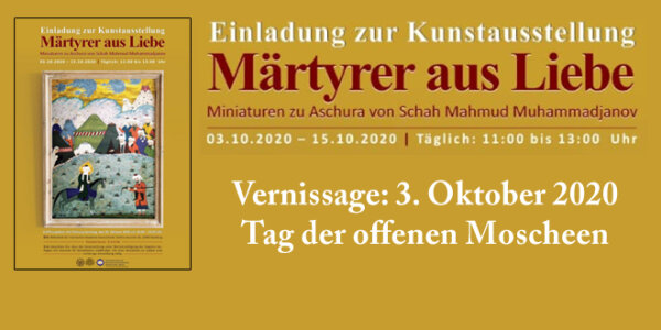 Kunstausstellung «Märtyrer aus Liebe» in Hamburg | 03.10.2020 – 15.10.2020