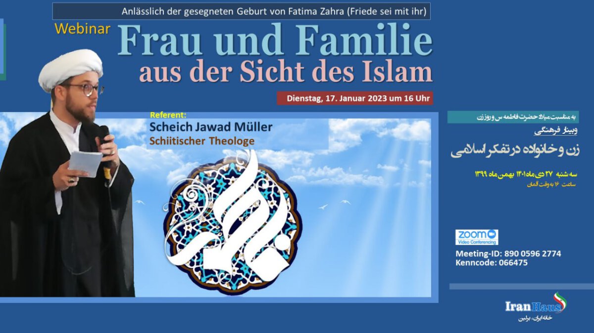 Webinar: Frau und Familie aus der Sicht des Islam am 17.01.2023