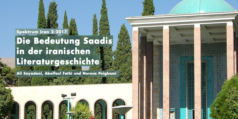 Die Bedeutung Saadis in der iranischen Literaturgeschichte