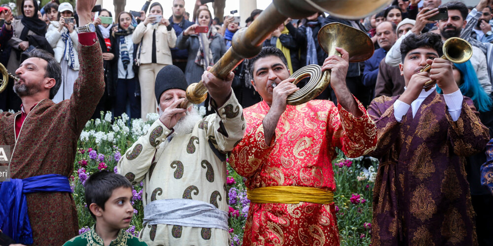 Iraner feiern Nowruz, die Wiedergeburt der Natur