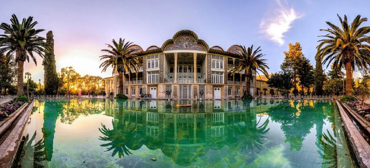 Der Eram-Garten, einer der schönsten persischen Gärten im Iran