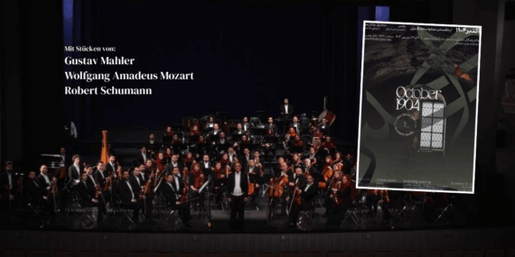 Das Teheraner Symphonieorchester gibt das Konzert „Oktober 1904“ in der Vahdat Halle