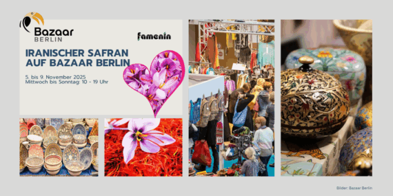 Safran macht den Kuchengehl – Iranischer Safran auf Bazaar Berlin